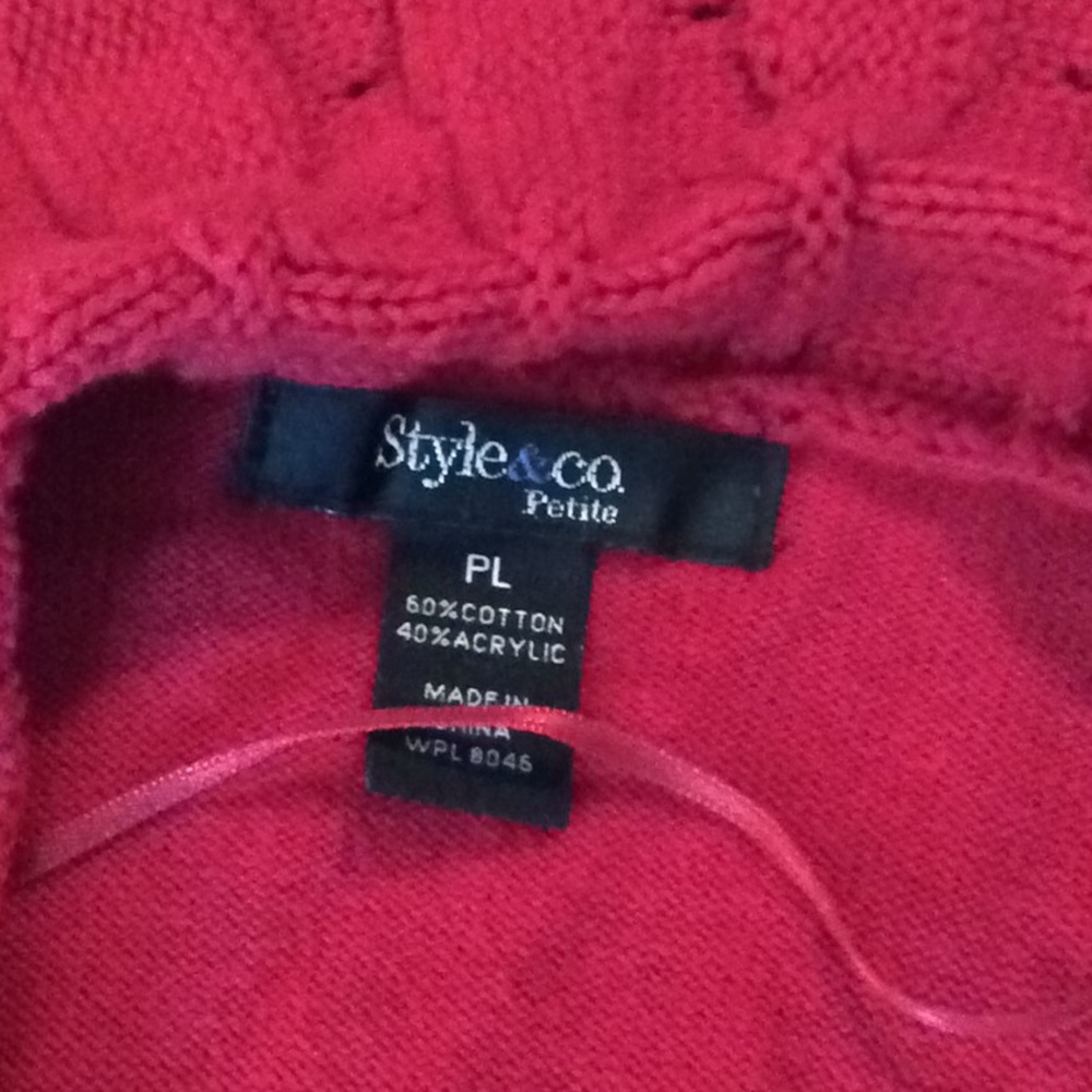 🍄 Style & Co. Red Cardigan - Picture 2 of 5